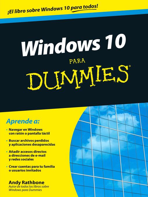 Title details for Windows 10 para Dummies by Andy Rathbone - Wait list
